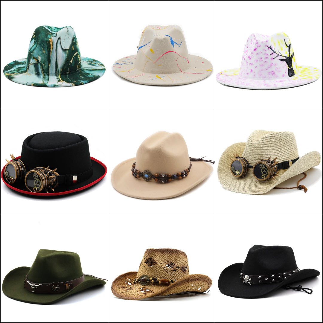 Fedora Hats and Cowboy Hats