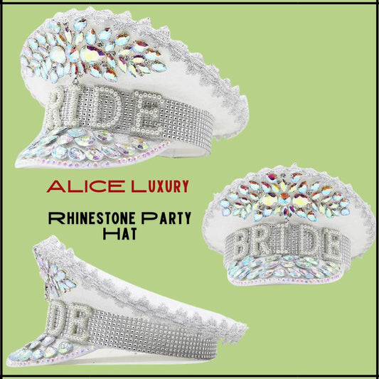 Sparkle and Shine: The 'ALICE' Luxury Rhinestone Party Hat