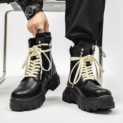 MLB LTHR-01 High-Top Combat Boots