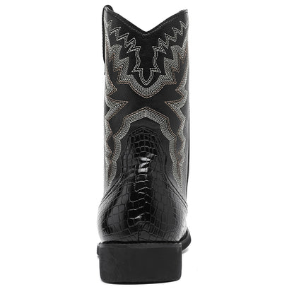 MLB LTHR-25 Embossed Western Boots