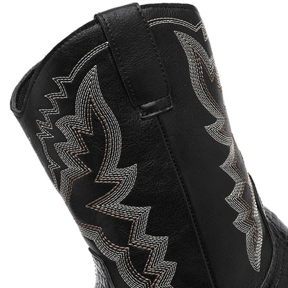 MLB LTHR-25 Embossed Western Boots