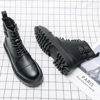 MLB LTHR-12 Square-Toe Combat Boots