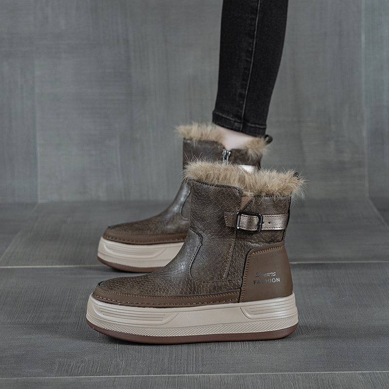 Selene Fur-Lined Ankle Boots