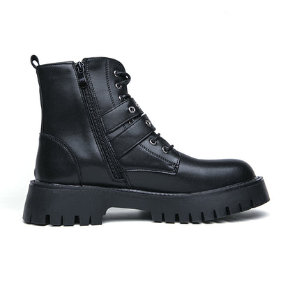 MLB LTHR-10 Dual-Buckle Combat Boots