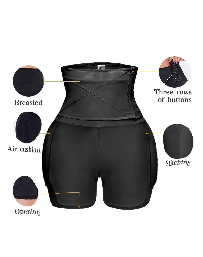 SHPWR-35 Waist Trainer + Padded Butt Lifter