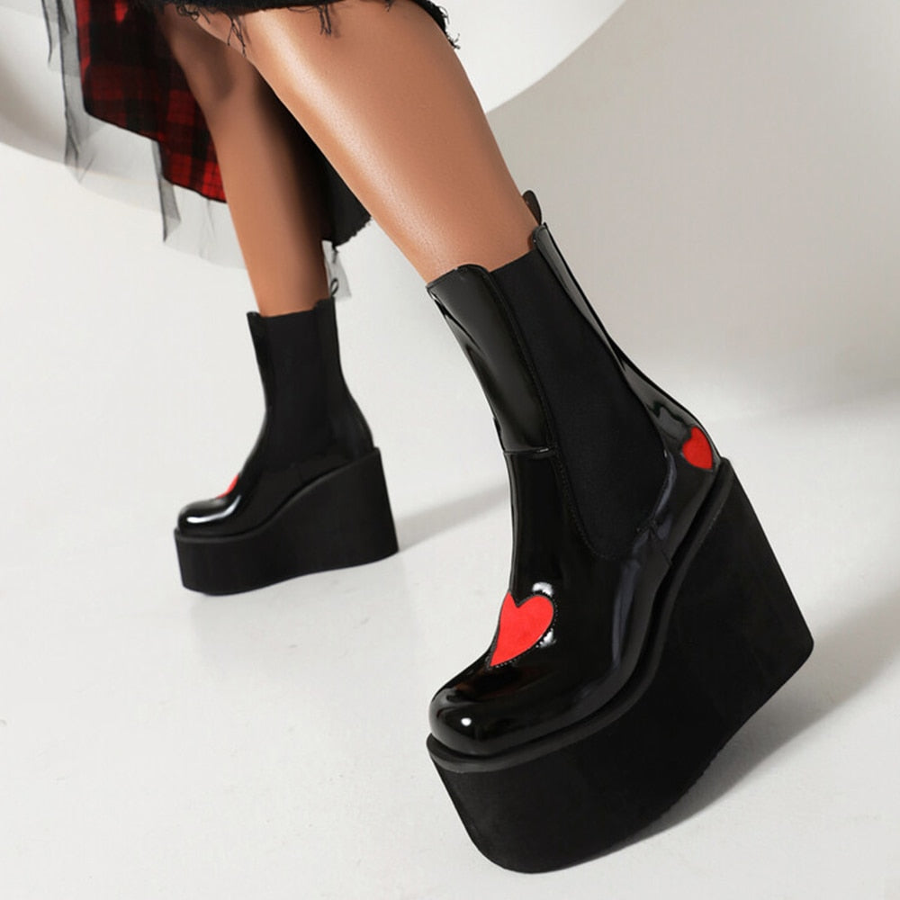 MAZI LUZI High Heel Ankle Boots