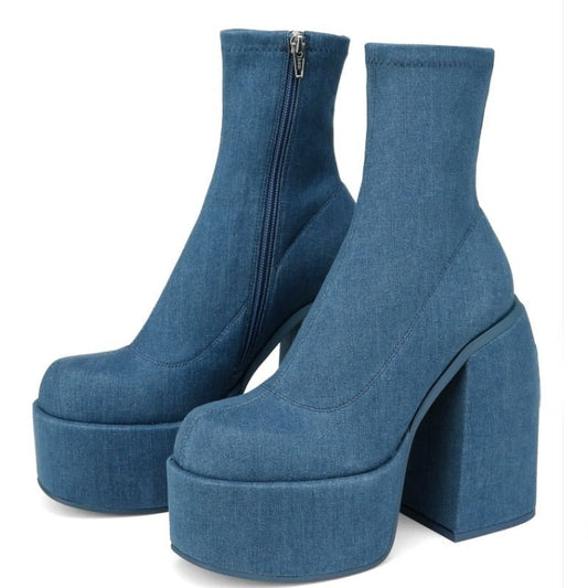 EVERA  High Heel Ankle Boots