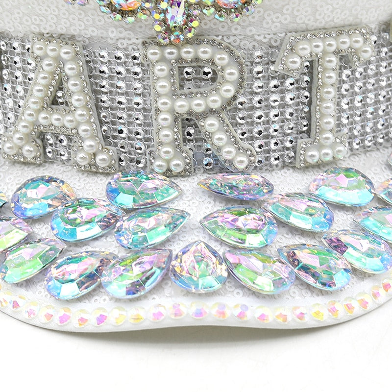 CANDY Luxury Rhinestone Party Hat