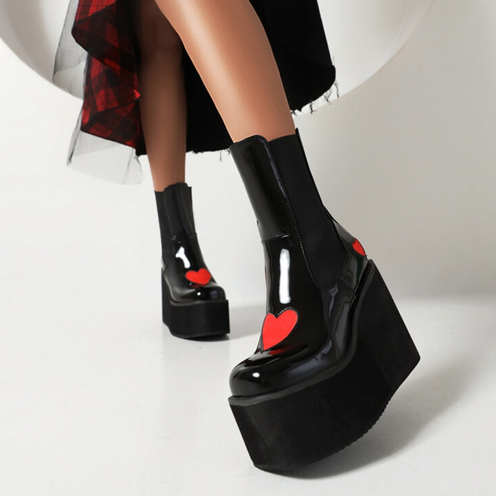 MAZI LUZI High Heel Ankle Boots