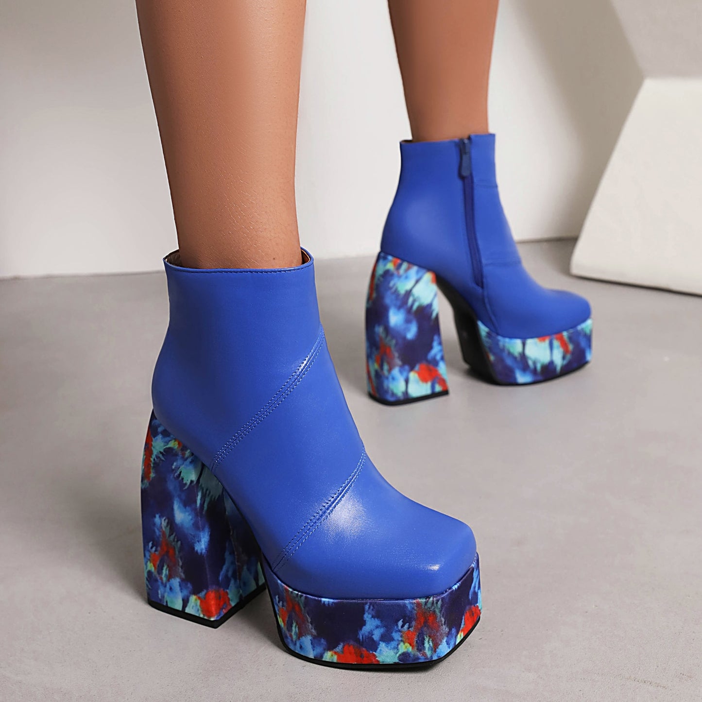 LEIA High Heel Platform Ankle Boots