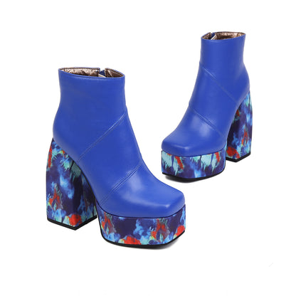 LEIA High Heel Platform Ankle Boots