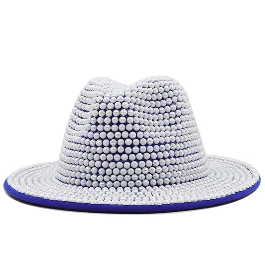 JOVINA Luxury Pearl Fedora