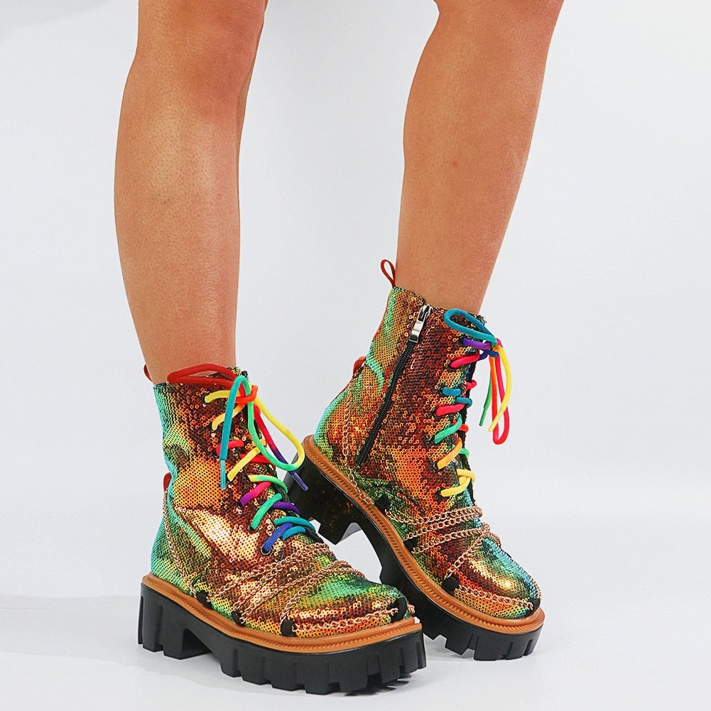 DEICE Dazzling Chunky Boots