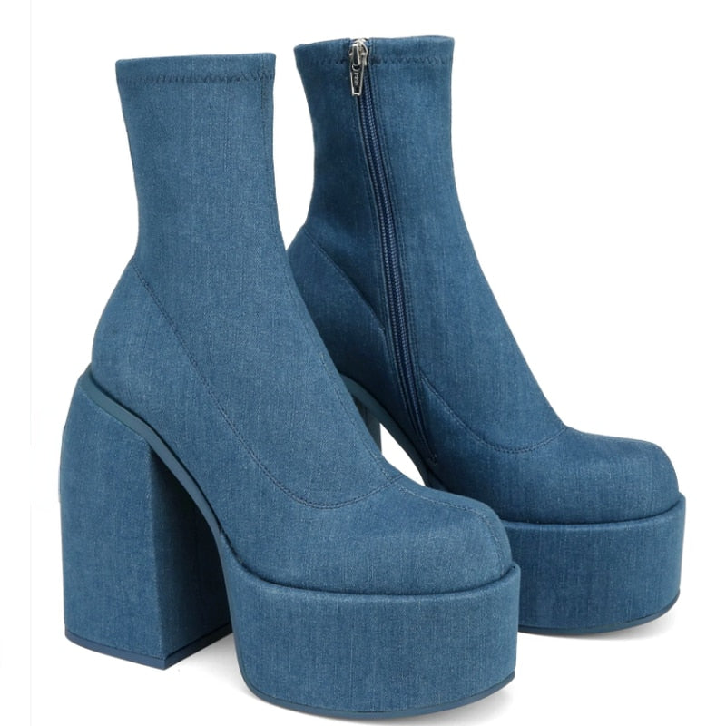 EVERA  High Heel Ankle Boots