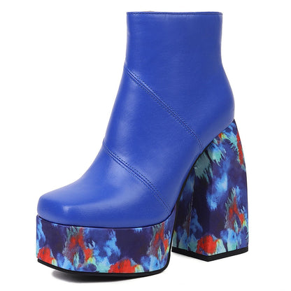 LEIA High Heel Platform Ankle Boots