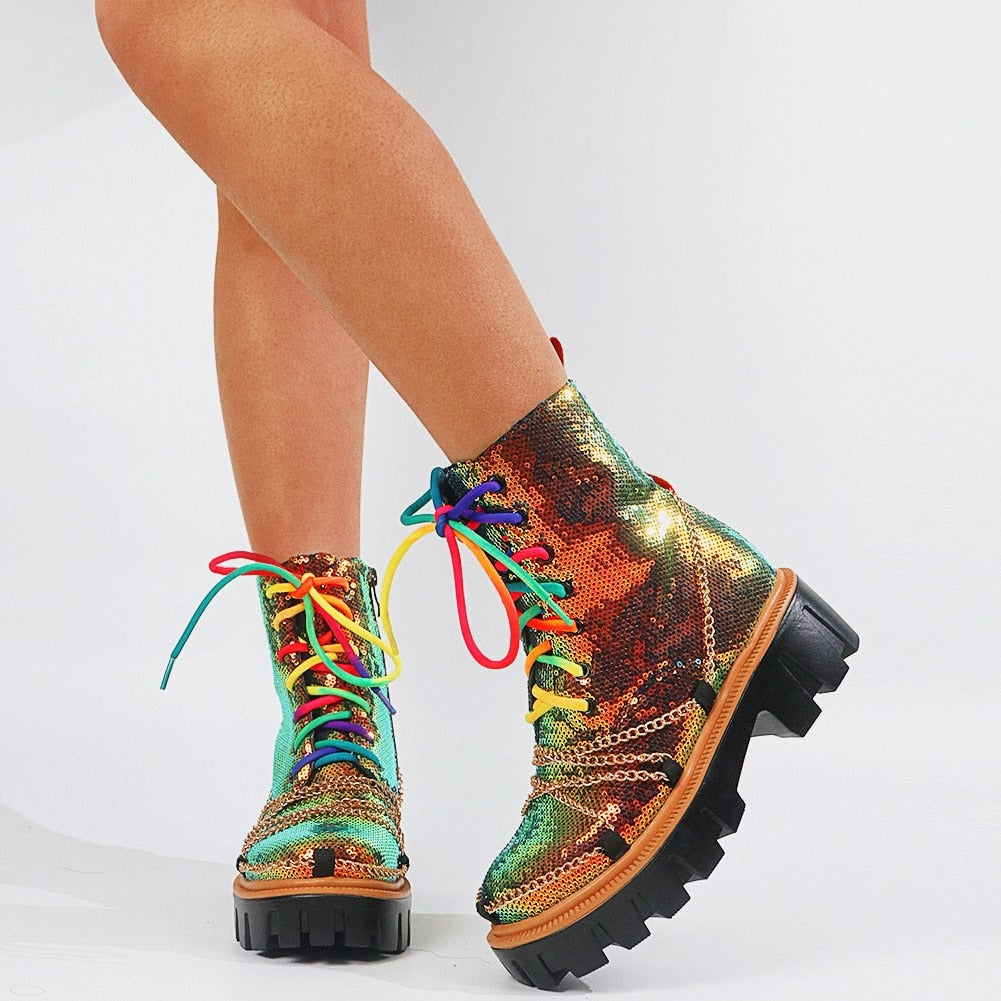 DEICE Dazzling Chunky Boots