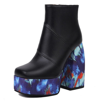 LEIA High Heel Platform Ankle Boots