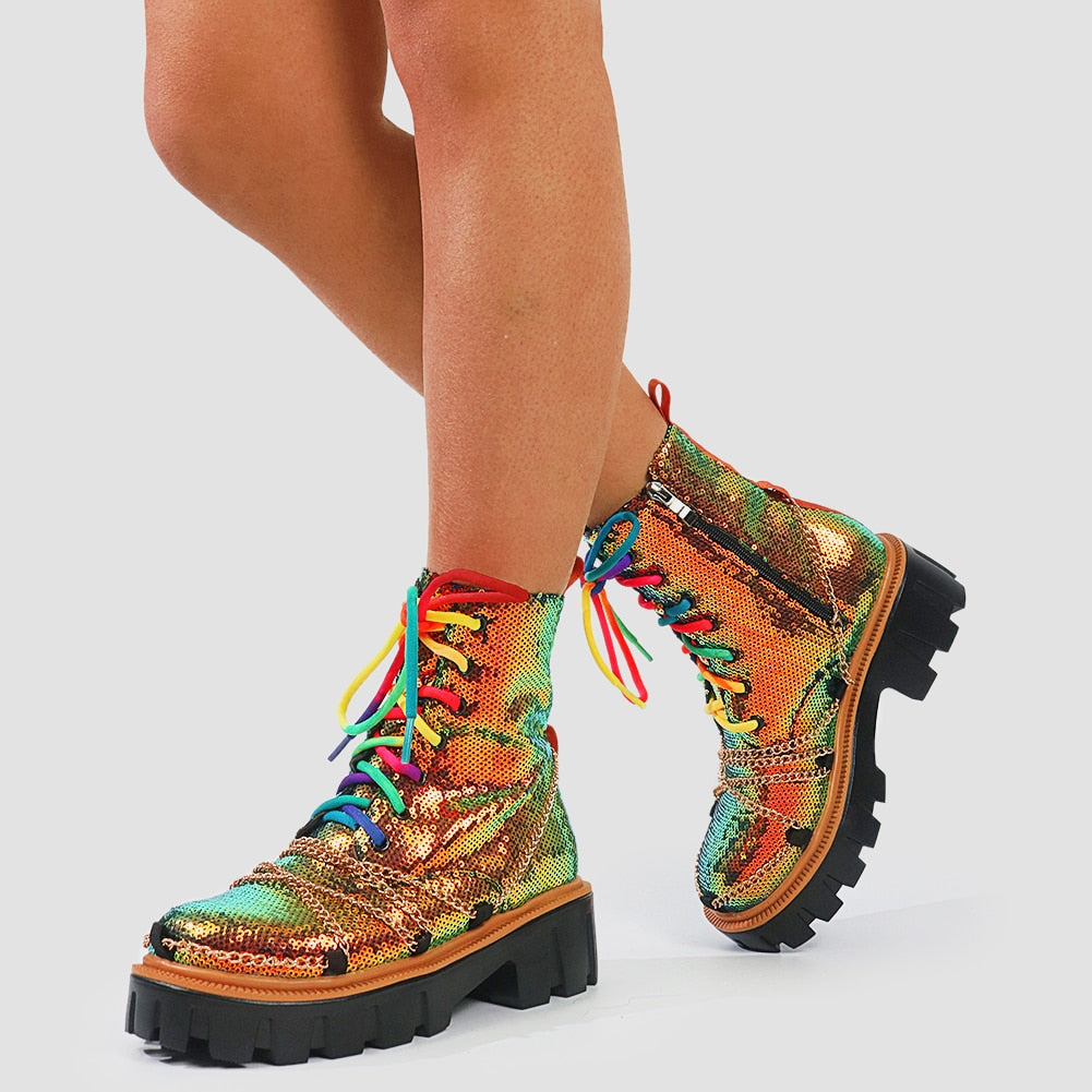 DEICE Dazzling Chunky Boots