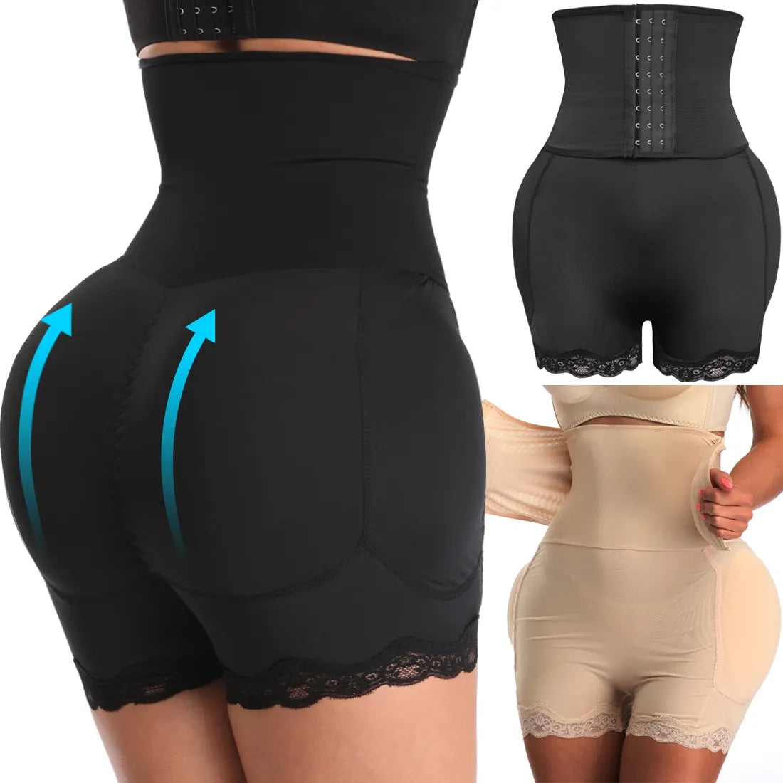 SHPWR-11 Waist Trainer + Padded Butt Enhancer